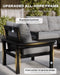 3 Seats HDPE Outdoor Patio Furniture Conversation Set