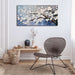 Plum Blossom Painting Wall Art for Living Room Blue and White Wall Art for Office Women Modern Art Wall Decor Bedroom Size 20 X 40 Inch