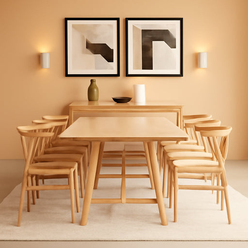 Weave Dining Chair Weave Dining Chair Rattan Chair Metal Dining Chair Armchairs Hemp Seat Chair Accent Chair for Kitchen, Dining, Living Room Set of 2, Wood Color