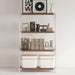 4-Tier Industrial Bookshelf, Storage Bookcase for Living Room, Bedroom, Home Office, and Kitchen, 11.81"X31.5"X51.18" Inches (Walnut, 4T32IN)