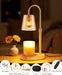 Adjustable Candle Warmer Lamp with Timer - Electric Light Wax Warming Dimmable Flameless Top Melter Heater Melting Heating Height Small Jar Candles Gifts Women Mom Birthday Home Desk Modern Decor