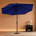 6.5'X10' Rectangular Patio Outdoor Umbrella,Large Coverage with Push-Button Tilt & UV Protection,Sturdy Ribs for Deck,Lawn,Pool,Backyard