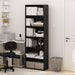 Jaya Simply Home Free Standing 6-Tier Open Storage Bookcase, Espresso