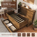 Queen Murphy Platform Bed With Integrated Charging