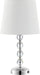 Lighting Collection – Nola Set of 2 Modern Glam Stacked Crystal Ball 16-Inch Table Lamps, LED Bulbs Included, Bedroom Living Room Home Office (LIT4123C-SET2)