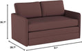 Brown Modern Loveseat Sleeper: Contemporary Style