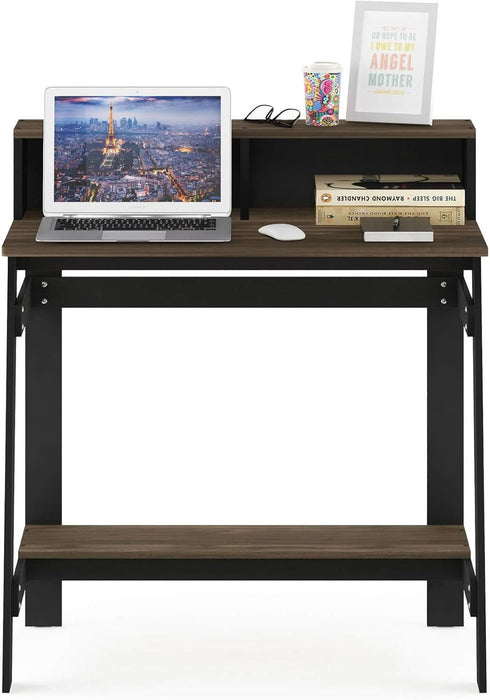 Simplistic a Frame Computer Desk, 17.9"D X 31.6"W X 35.5"H, Columbia Walnut