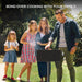 Park Grill Park Style Charcoal Grill in Ground Heavy Duty for Commercial and Outdoor Cooking Rustproof and 360 Degree Swivel 16X16 Inch