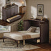 Queen Murphy Bed Cabinet With HiddenStorageDrawers