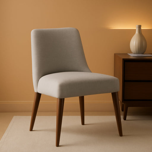 Home Decor | Upholstered Gayle Slide Dining Chair | Dining Chair Single | Decorative Home Furniture, Woven Gray