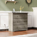 3 Drawer Dresser with Charging Station, Small Dresser Grey Chest of Drawers, 31.5" W Gray Wood Dressers for Bedroom, Living Room, Hallway, Home Office, 15.75" D X 31.5" W X 31.5" H
