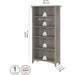 Salinas 5-Shelf 63-Inch H Bookcase, Driftwood Gray