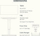 FLEXISPOT EN2 48"X30" Whole-Piece Standing Desk with Power Strip, White