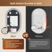 24X40 Inch Oval Gold Framed LED Bathroom Mirror with Lights, Wall-Mounted Mirror with Anti-Fog, 3 Color Temperature, Dimmable Brightness, Waterproof, Tempered Glass, Frontlit & Backlit