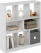8-Cube Horizontal Cube Storage Organizer Bookshelf, Bookcase, Book Shelf, 10.9 X 35.4 X 39.4, for Bedroom, Home Office, Living Room, White
