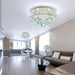 Mini Crystal Chandelier 11.8In Diameter Dimmable Light