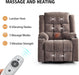 Power Swivel Recliner with Massage and USB