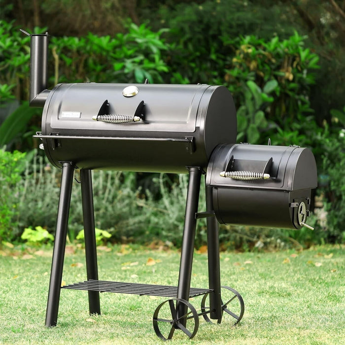 Outdoor Charcoal Grill Smoker Charcoal Barbecue Grill with Large Cooking Area