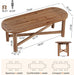 70.87-Inch Oval Dining Table for 4-6