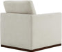 Swivel Accent Chair, FSC Certified Mid Century Modern Arm Chair for Living Room and Bedroom, Fully Assembled, Linen