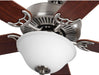 Airpro Collection 52'' Five-Blade Ceiling Fan with White Etched Light Kit