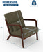 Green Sherpa Upholstered Solid Wood Comfortable Chair