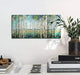 Large Framed Birch Tree Canvas Wall Art Nature Painting for Home Decor | Teal Artwork for Living Room, Bedroom, and Office Pictures for Living Room 24×48IN