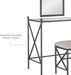 - 57752MTL-01-KD-U Mission Hills Vanity Set, 31" X 32" X 18", Metal