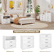3 Drawer Dresser for Bedroom, Wood Samll Chest of Drawers with Wide Storage Organizer, Mid-Century Modern Tall Nightstand for Closet, Entryway, Hallway, White