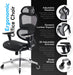 Ergopro Ergonomic Office Chair, Rolling Desk Chair with 4D Adjustable Armrest, 3D Lumbar Support, Blade Wheels, Mesh Computer Gaming Executive Swivel Chairs Chair (Black)