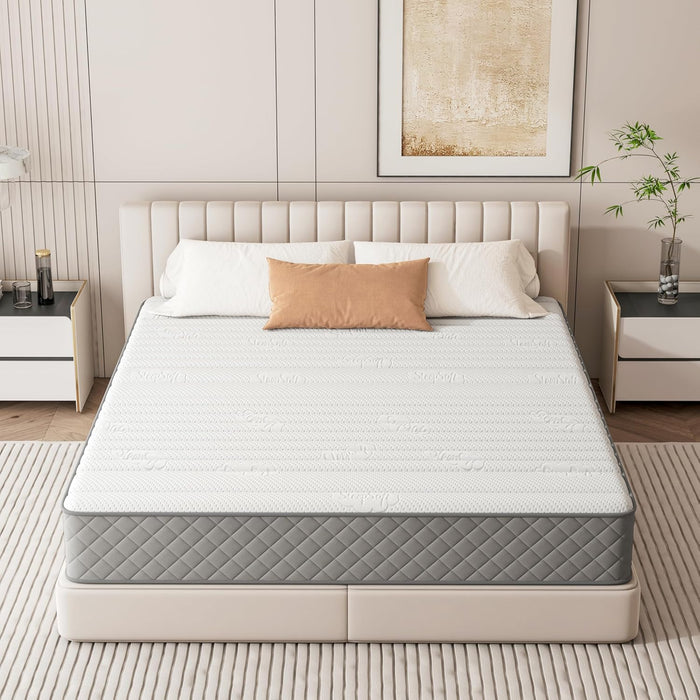 Full 10 Inch Hybrid Mattress With Cooling Gel Memory Foam