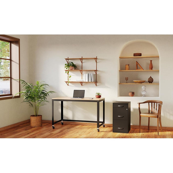 Locking 3-Drawer Steel File Cabinet