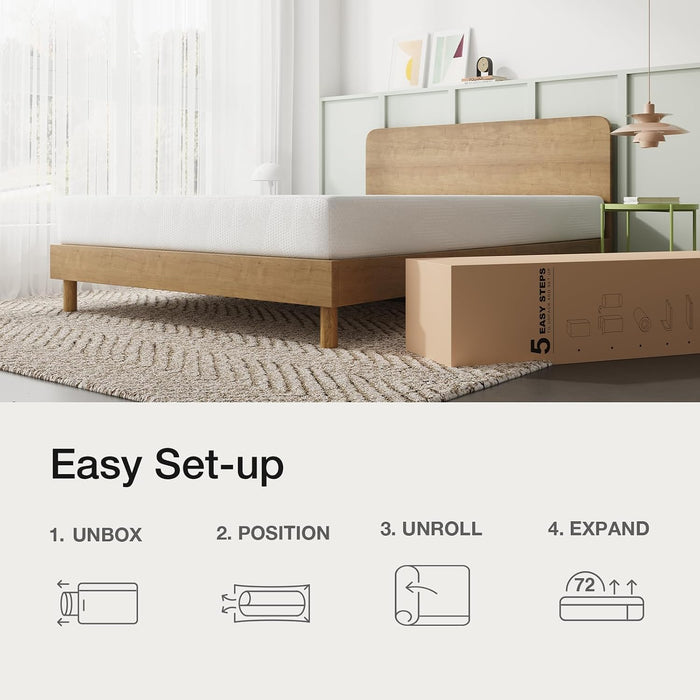 Twin Mattress, 6 Inch Twin Bed Mattress with Gel Memory Foam