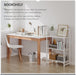 No Assembly Folding Bookshelf Storage Shelves 3 Tier Vintage Bookcase Standing Racks for Bedroom Living Room Home Office
