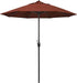 7.5' round Sunbrella Aluminum Outdoor Deck, Pool or Patio Umbrella, Crank Lift, Auto Tilt, Bronze Pole, Terracotta