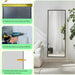 Full Length Mirror, Full Body Mirror with Aluminum Metal Frame, Standing Mirrors for Bedroom, Livingroom, Cloakroom, Hallway, Home Décor. (56X16 Inch, Black)