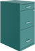 3 Drawers 27.32" Vertical Turquoise Metal Filing Cabinet Lockable Pre-Assembled Stationary Letter Size for Home, Office