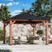 12x12 Cedar Gazebo With WeatherResistant Galvanized Roof