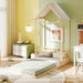 Twin Size Montessori Floor Bed Natural SolidWoodFrame
