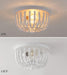 White Flush Mount Ceiling Light Fixtures,2-Lights Wood Beaded Boho Chandeliers for Nursery Baby Bedroom Dining Room Living Room Kitchen Hallway W11.81