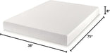 8 Inch Twin Mattress Bed-In-A-Box, Green Tea Memory Foam, White