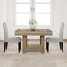 47" Square Dining Table with Triangular Leg, Kitchen Table for 4-6