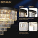 Large Black Crystal Chandelier 30 Inch RoundCrystal
