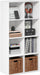 LUDER Book Shelf, 8-Cube Bookshelf, Bookcase, White | Open Shelves, 11.6 X 23.9 X 47.4, for Living Room, Bedroom, Home Office