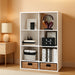LUDER Book Shelf, 8-Cube Bookshelf, Bookcase, White | Open Shelves, 11.6 X 23.9 X 47.4, for Living Room, Bedroom, Home Office