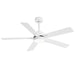 Charlie 52 In. Integrated LED Indoor White Ceiling Fans with Light and Remote Control Included