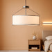 20Inches White Drum Chandelier Large Pendant Lights for Dining Room