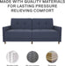 Modern Navy Futon Sofa Bed