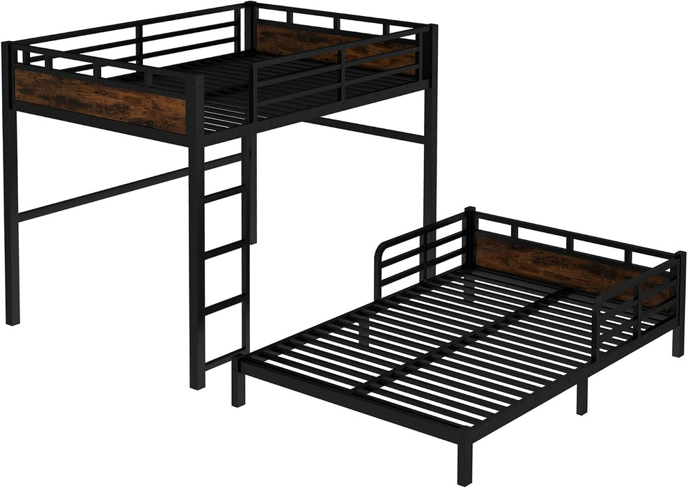 Full Over Full JetBlack PowderCoated Bunk Guardrail