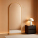Arched Full Length Mirror, 56"X15" Standing Body Mirror for Wall, with Aluminum Alloy Frame for Bedroom, Living Room, Dressing Room(Gold)